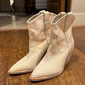 Dolce Vita Beige Ankle Booties
